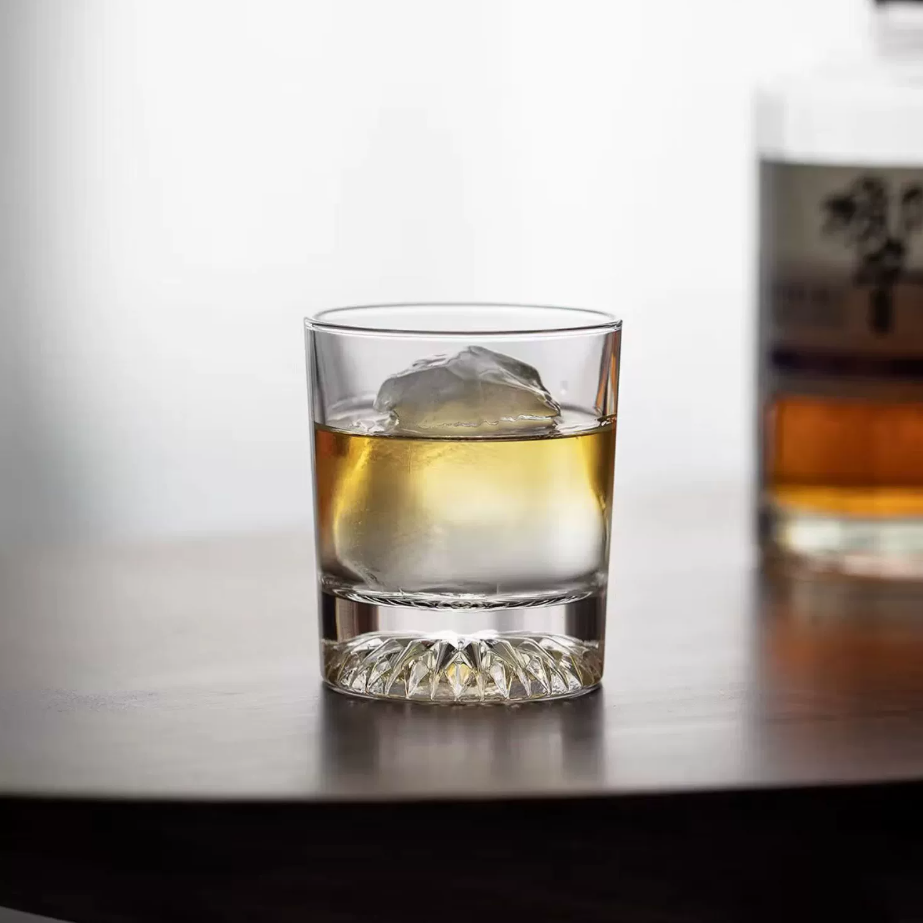 Whisky Glass Set of 6 | Glacier Wide-Bowl Japanese Tumblers