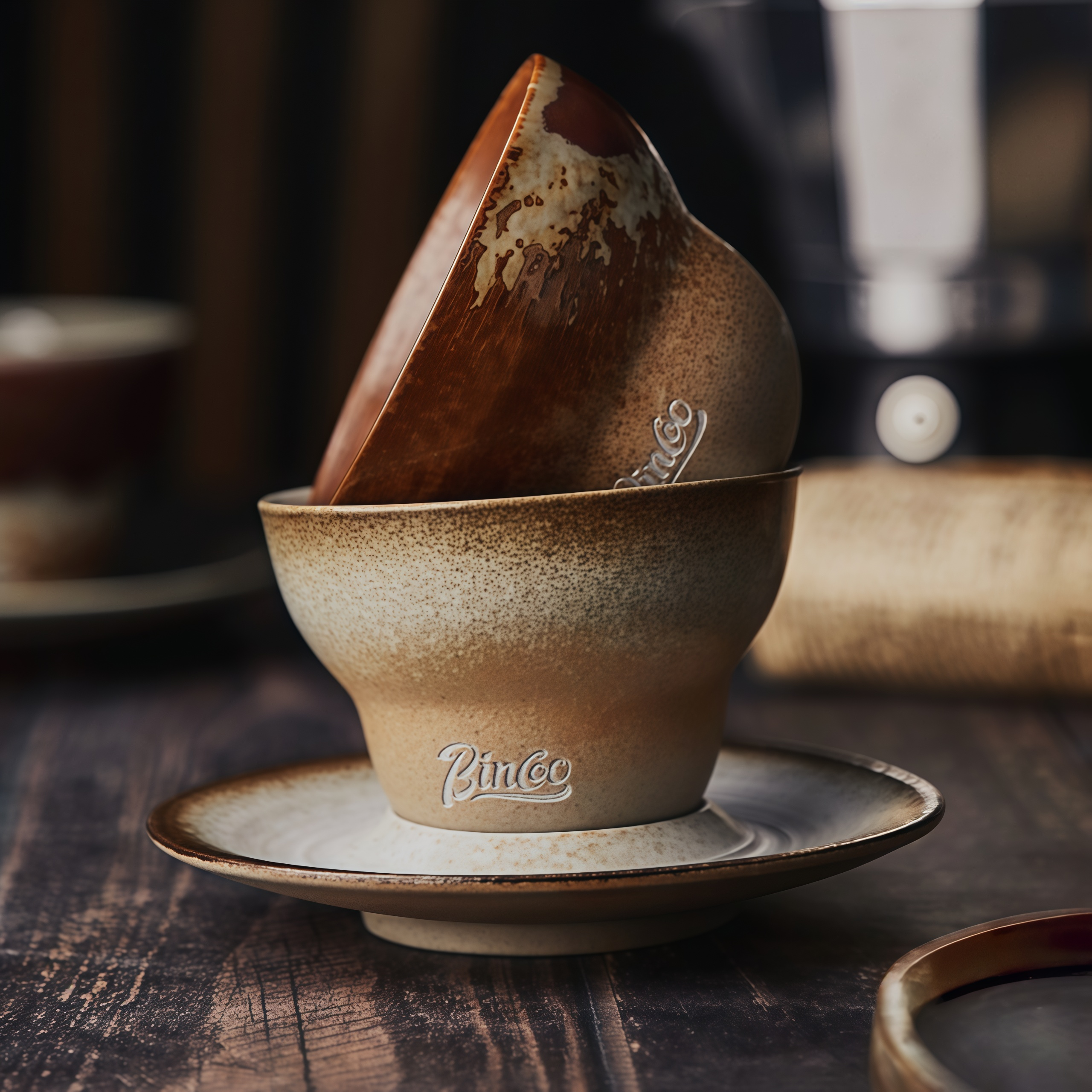 Coffee Cup and Saucer Set – Handcrafted Glazed Ceramic