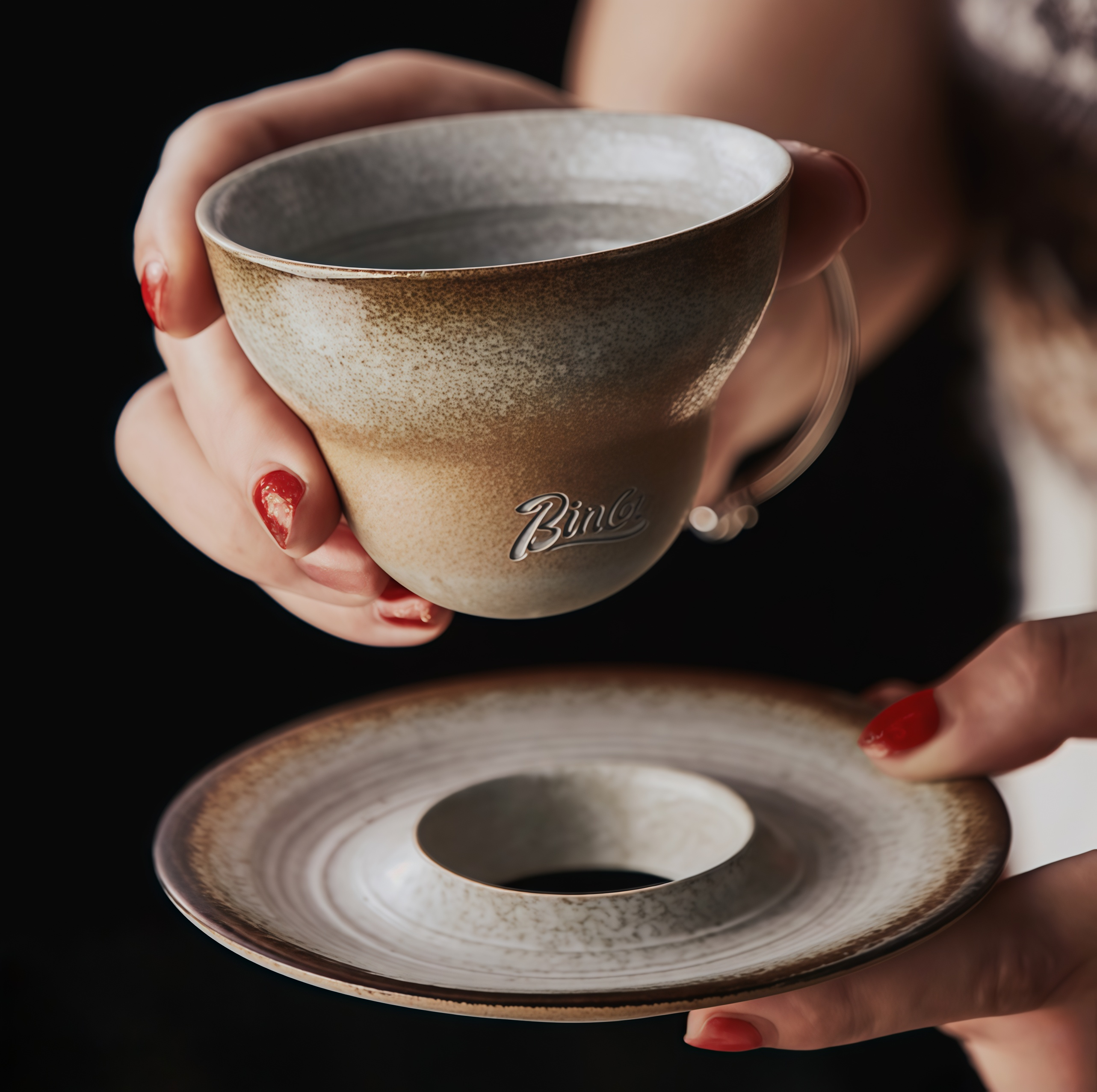 Coffee Cup and Saucer Set – Handcrafted Glazed Ceramic