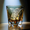 Handcrafted Whisky Glass Kiriko Shadow Luminary Cut Crystal Tumbler