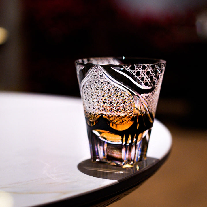 Whisky Glass Spade Serenity – Edo Kiriko Poker Series Crystal