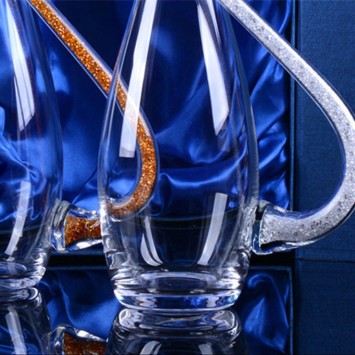 Wine Decanter Crystal Stem with Crystal-Filled Stem & Gift Box – Lead-Free Sparkling Decanter