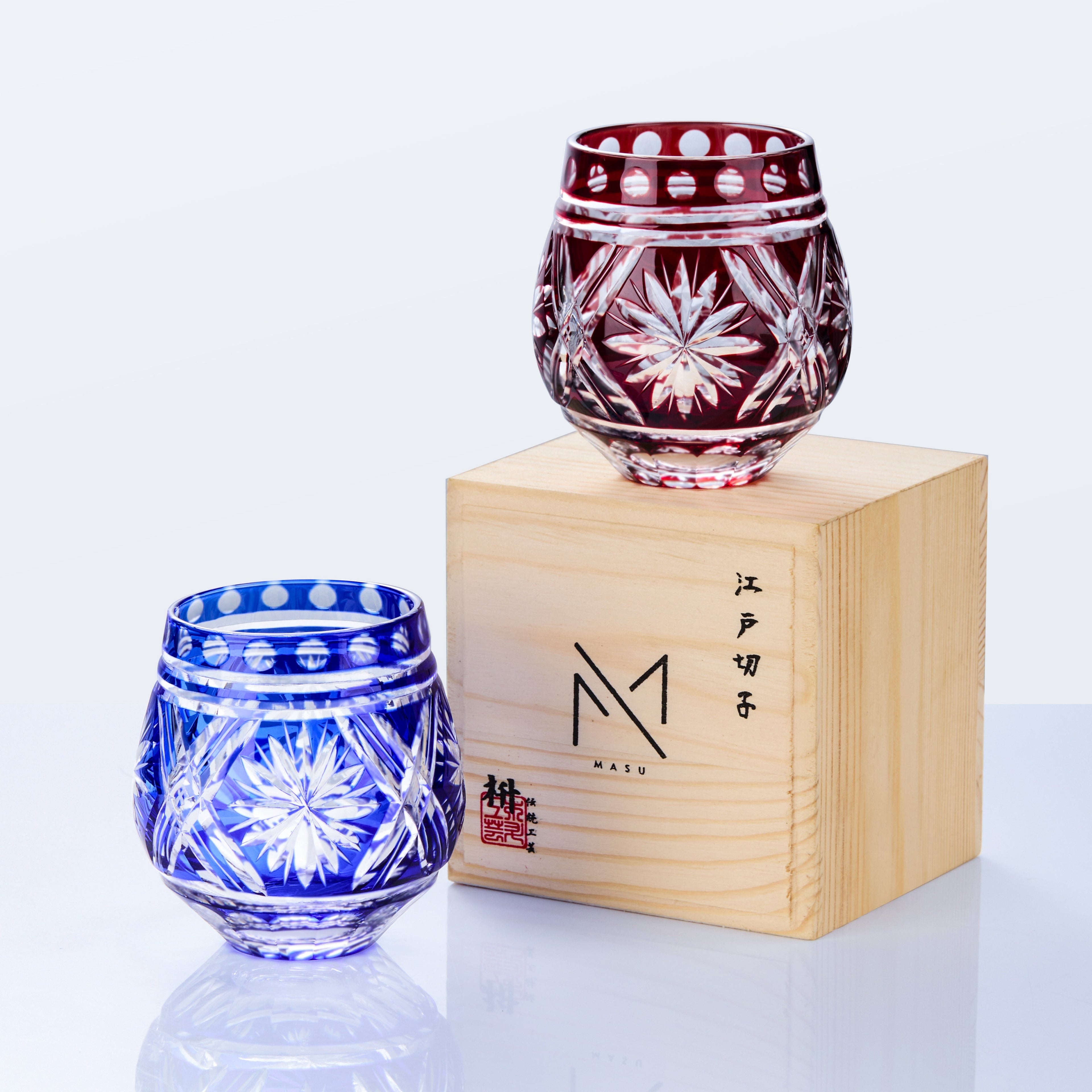 Japanese Whisky Glass Edo Kiriko Hoshi-no-Kagayaki Starburst Hand-Cut Crystal | Artisan Glassware