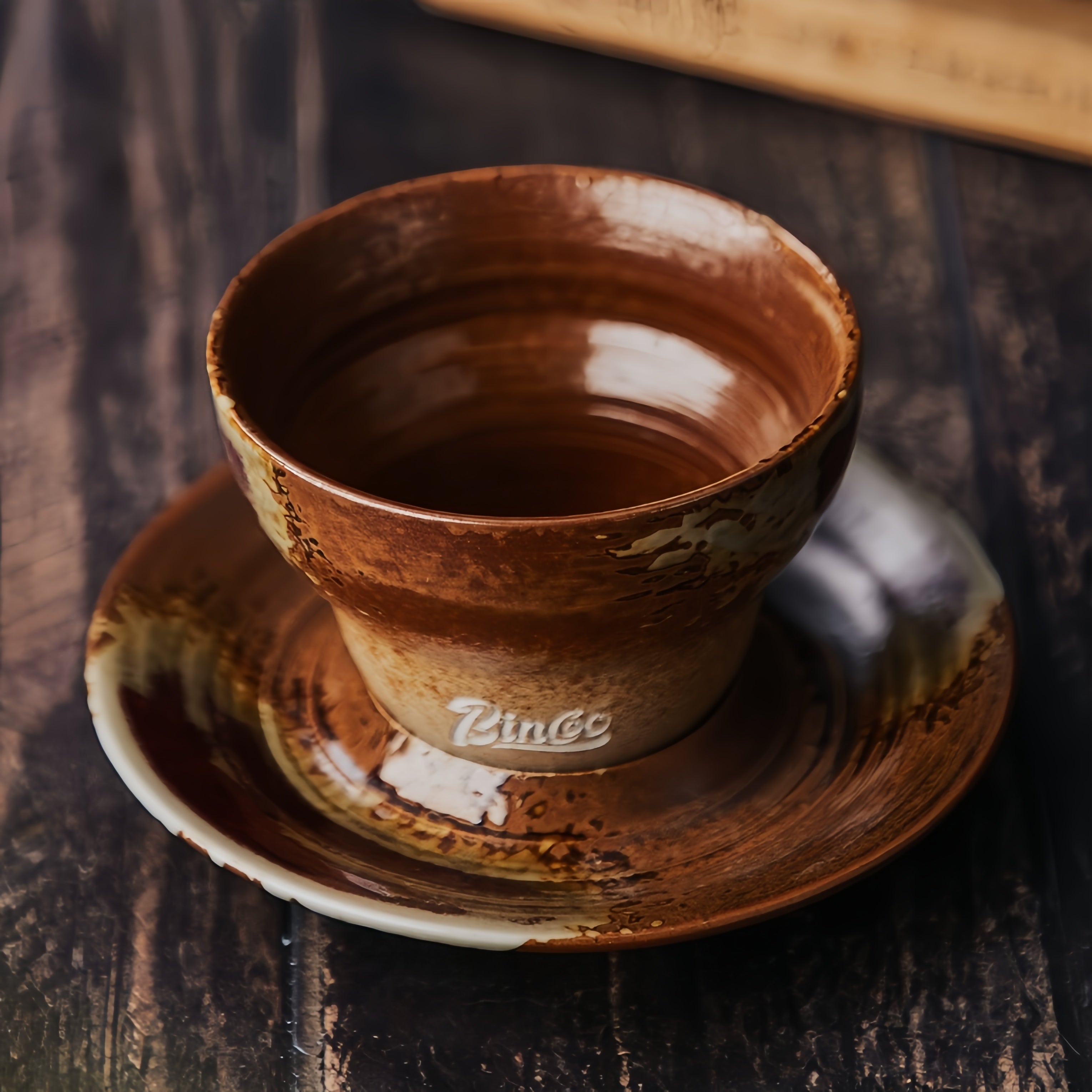 Coffee Cup and Saucer Set – Handcrafted Glazed Ceramic