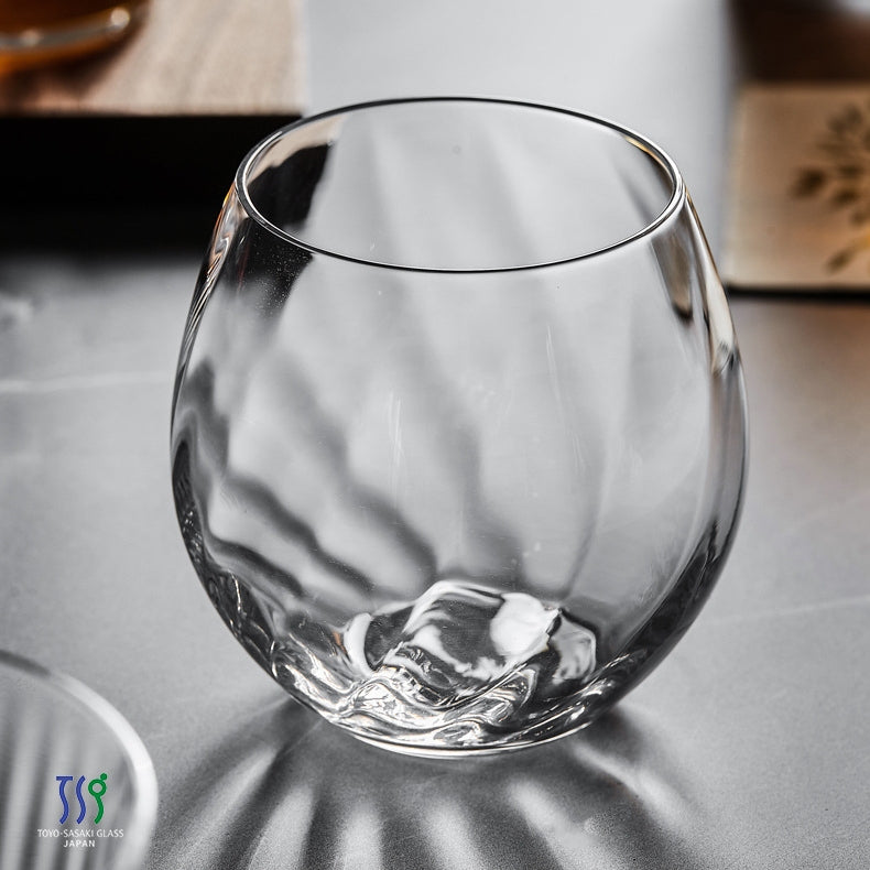 Japanese Whisky Glass | Wide Bowl Lead-Free Tasting Tumbler