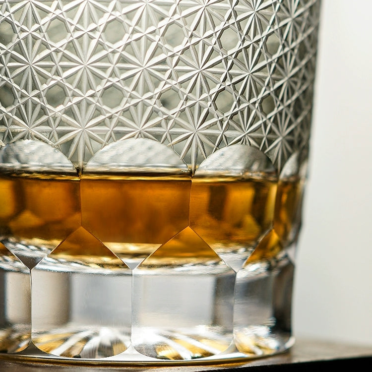 Chrysanthemum Whisky Glass Royal | Edo Kiriko Hand-Carved Crystal